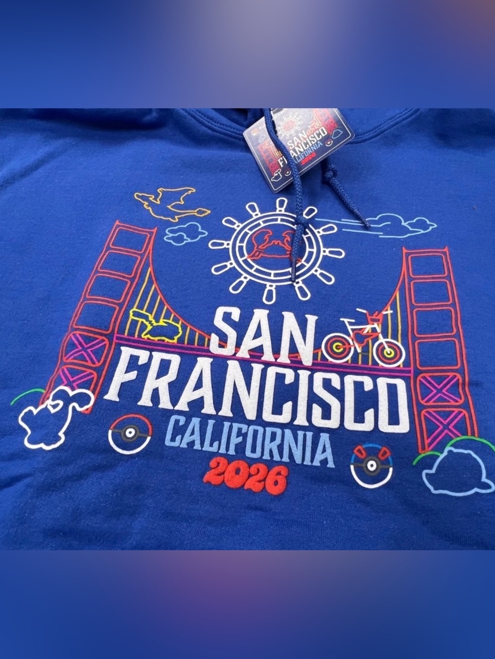 POKEMON XP SAN FRANCISCO HOODIE XL - EXCLUSIVE WORLD CHAMPIONSHIPS 2026